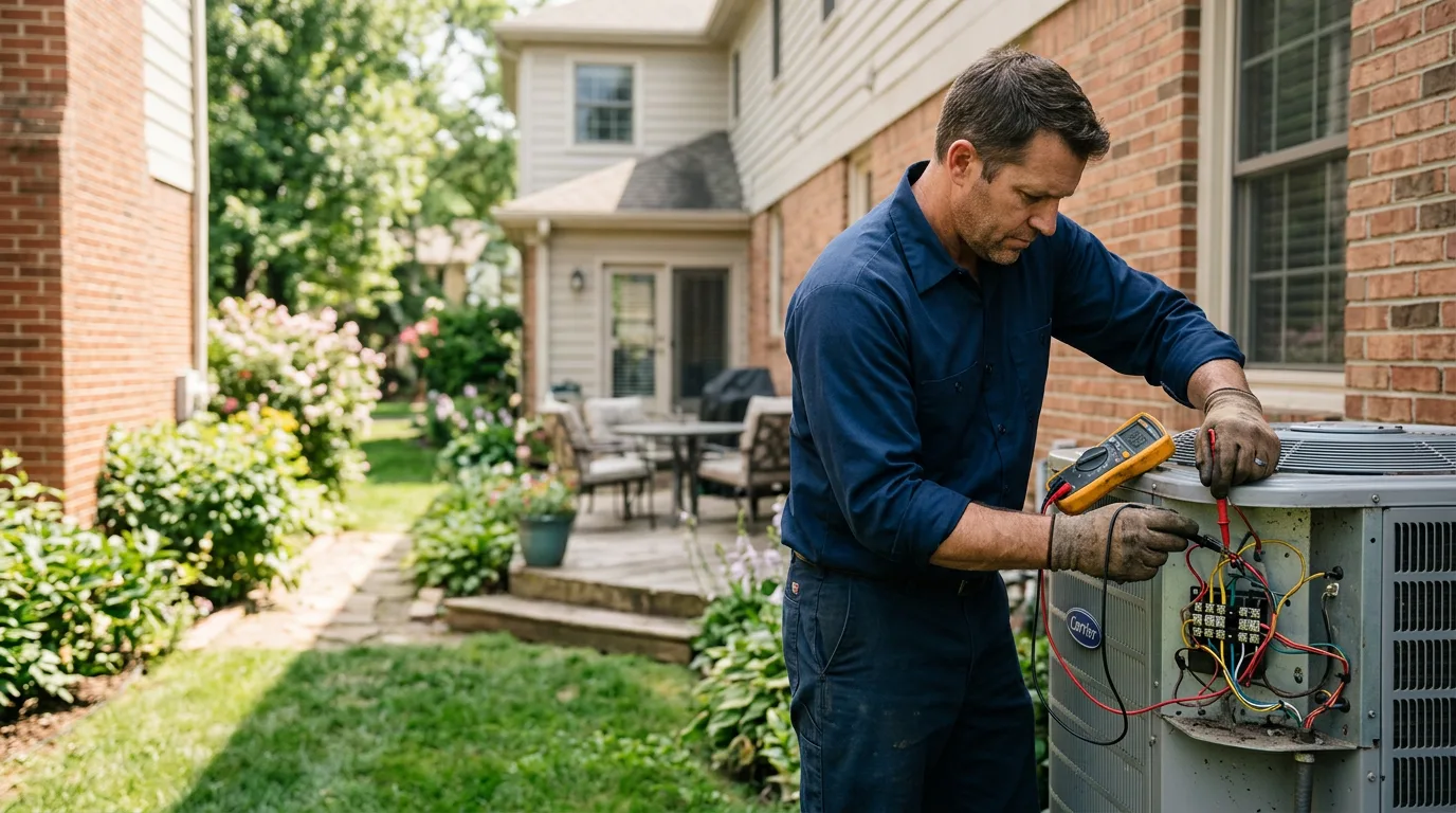 HVAC technician working near Rose City, MI